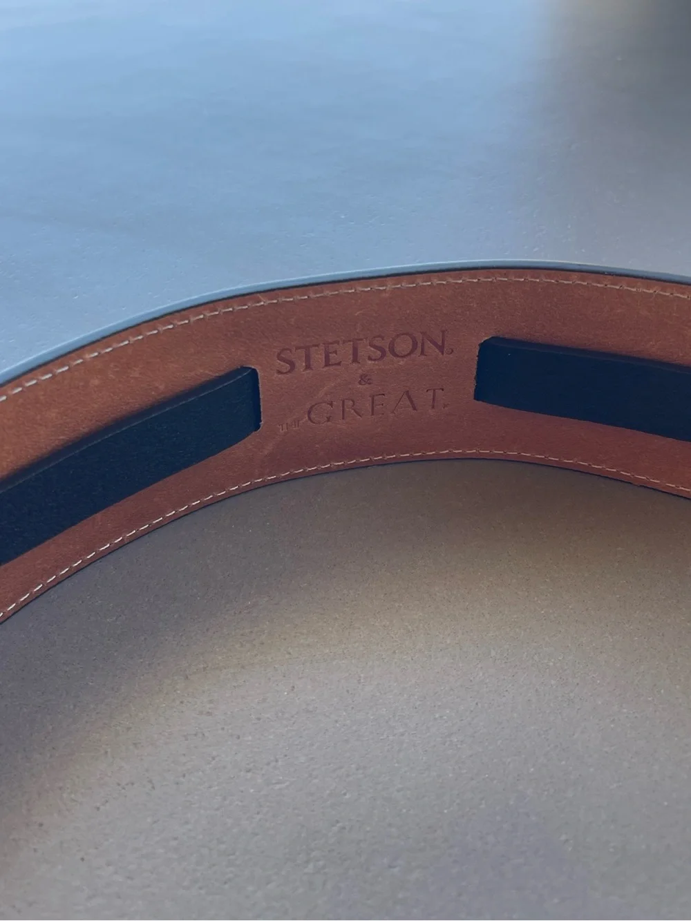NEW STETSON & THE GREAT. The Tooled Waist Belt in Black with Silver Size M